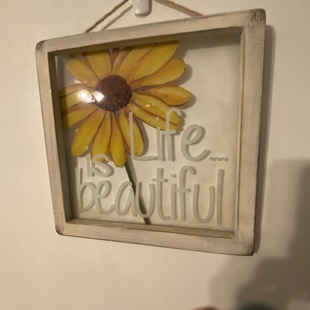 Sunflower Wall Art 11.5 x 11.5 inches